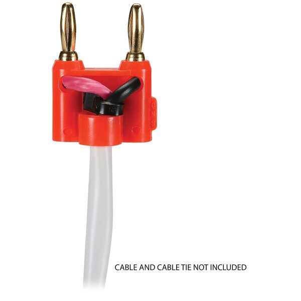 Main product image for Gold Plated Dual Banana Plug Red 090-466